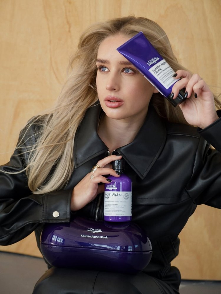Ліза Файєр знімає UGC-контент для L’Oréal